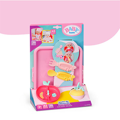 Baby Born Tableware Set For Click And Play Doll